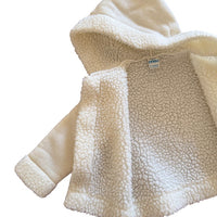 Manteau doublé sherpa écru - 12/18 mois