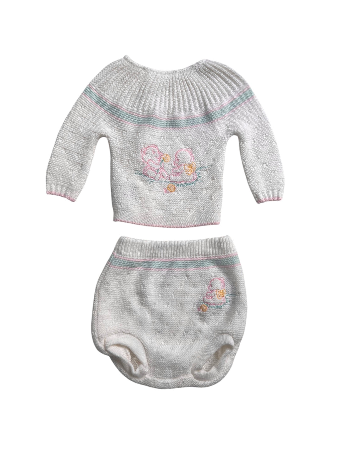 Ensemble ourson pastel - naissance