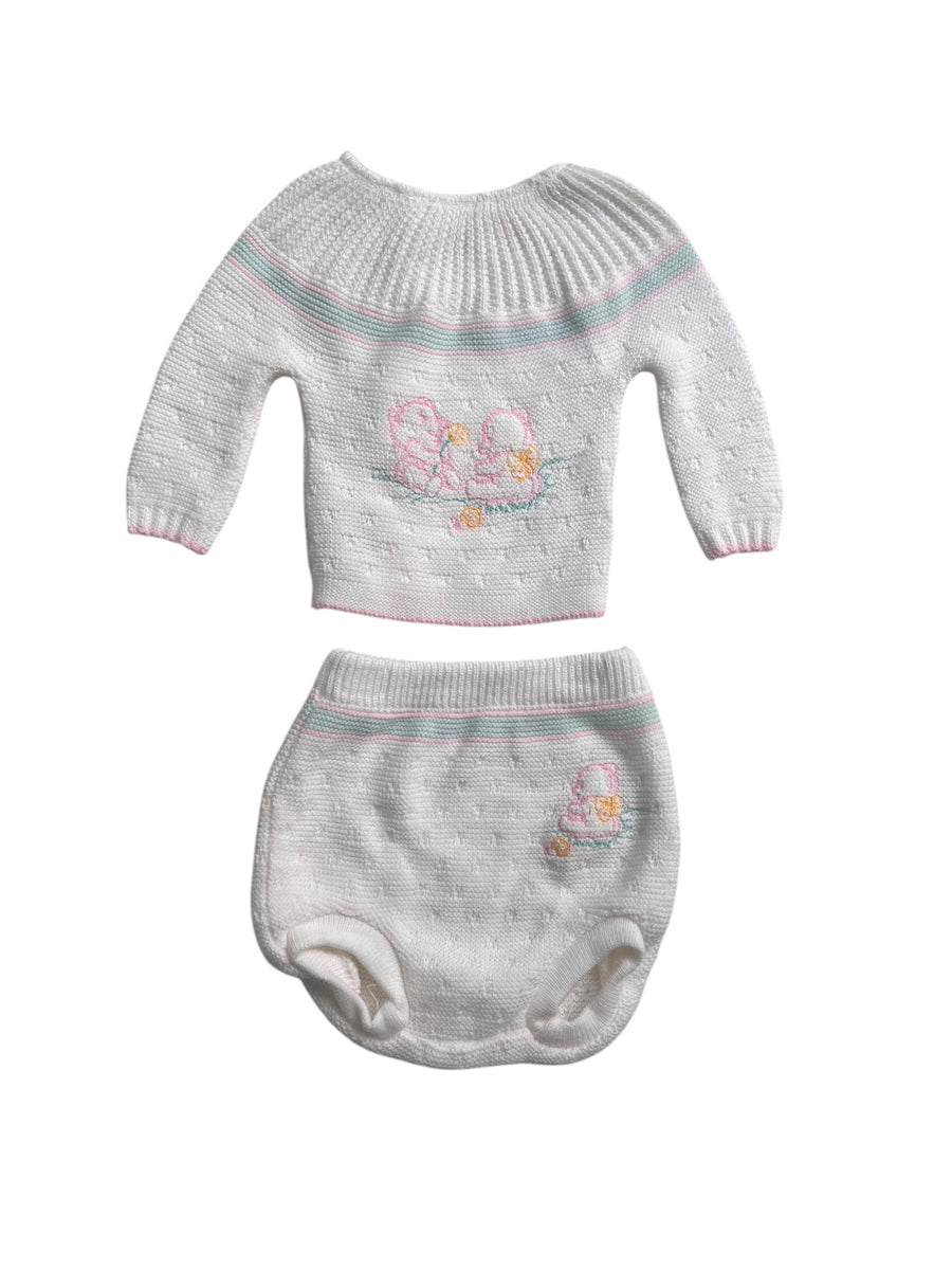 Ensemble ourson pastel - naissance