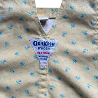 Salopette denim jaune fleurie - 24 mois