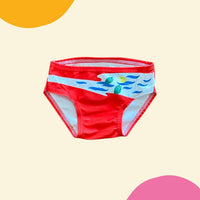 Maillot 2 pièces pêche poissons rouge - 24 mois