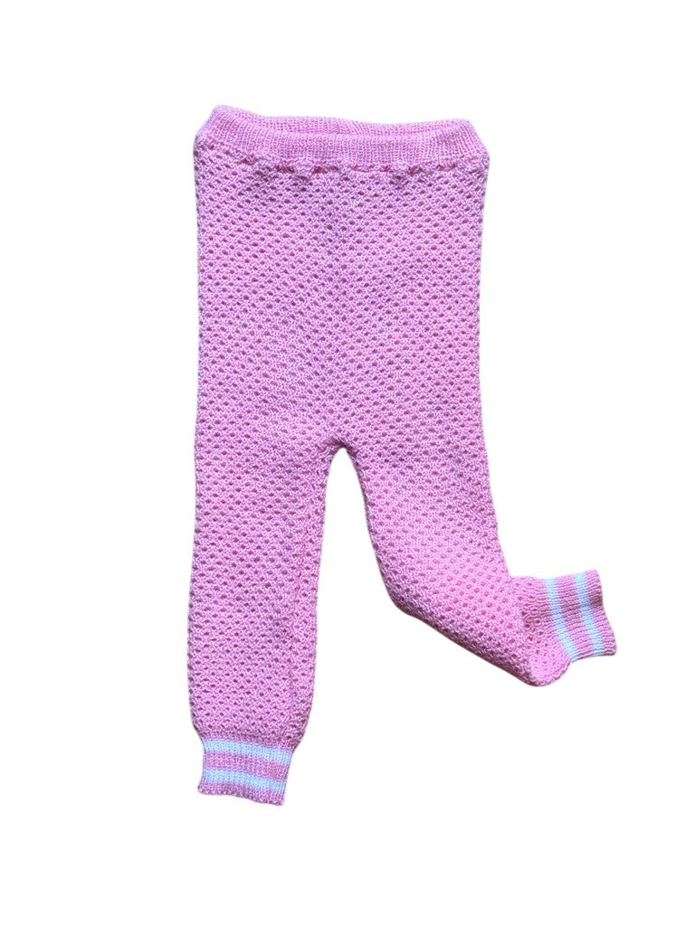 Legging tricot rose - 24 mois