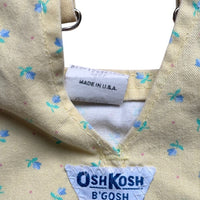 Salopette denim jaune fleurie - 24 mois