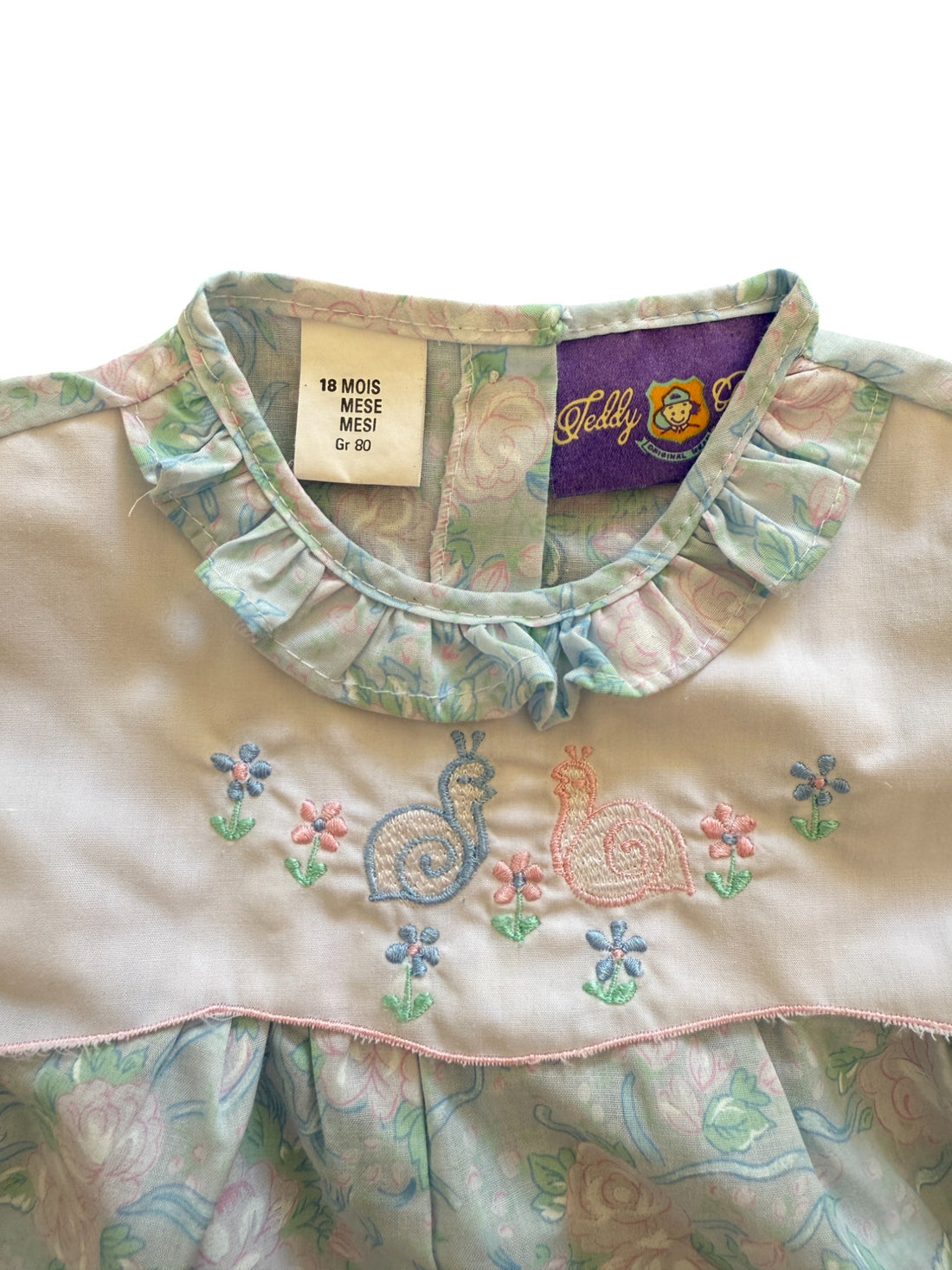 Combinaison pastel escargots - 18 mois