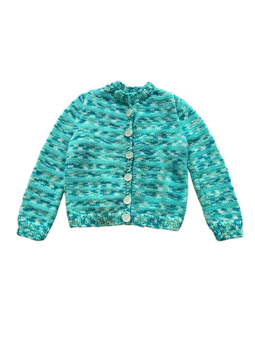 Gilet tricot multi bleu - 6 ans