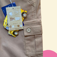 Salopette short marron - 7 ans