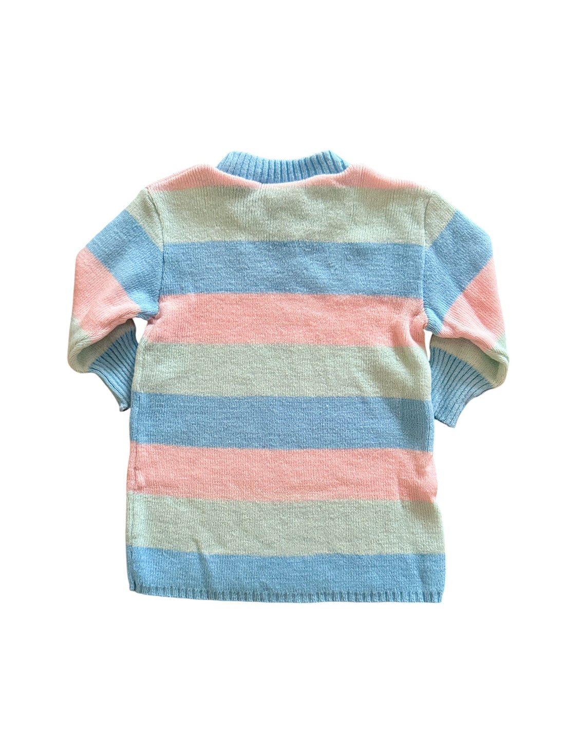 Robe pull rayée pastel - 12 mois