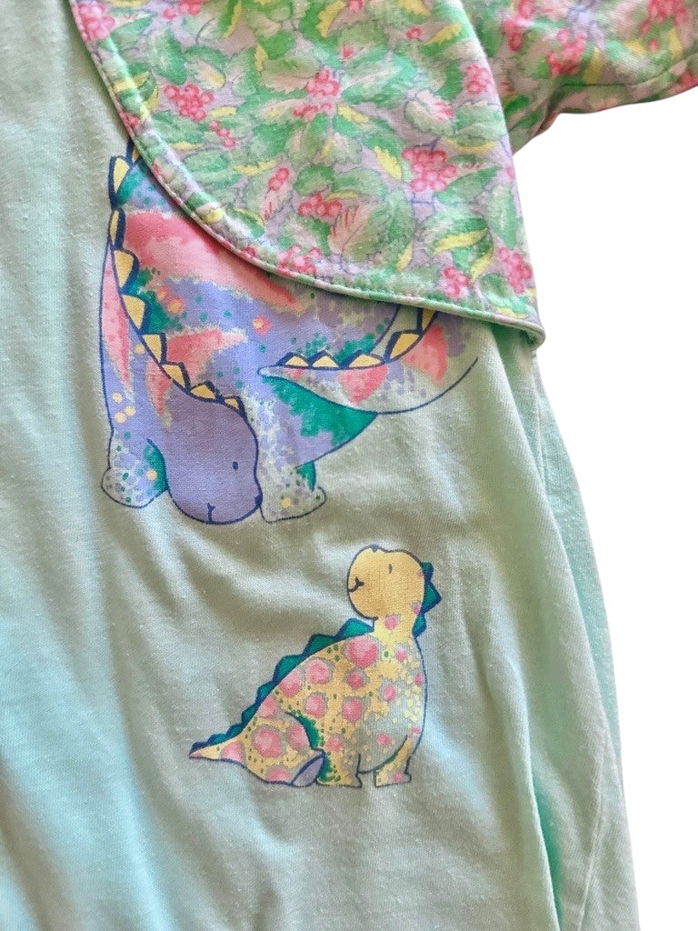 Combi molletonnée éléphant rose - 12 mois