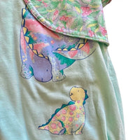 Combi molletonnée éléphant rose - 12 mois