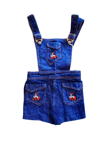 Salopette short jean indien - 3 ans