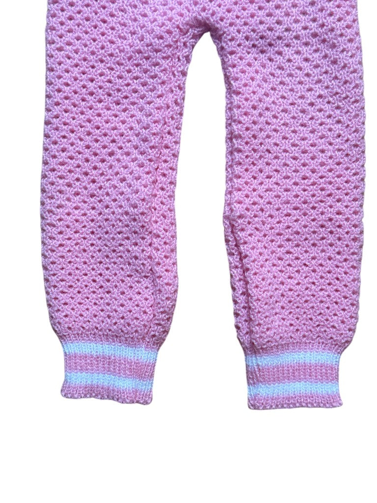 Legging tricot rose - 24 mois