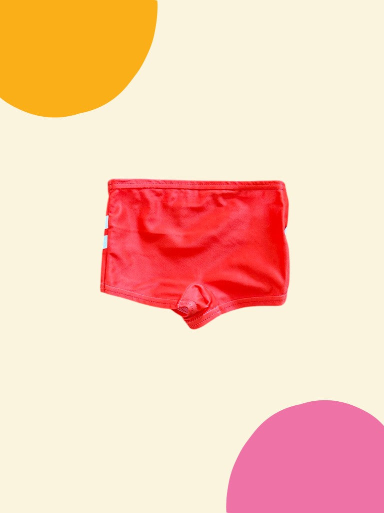 Boxer de bain hublot rouge - 24 mois