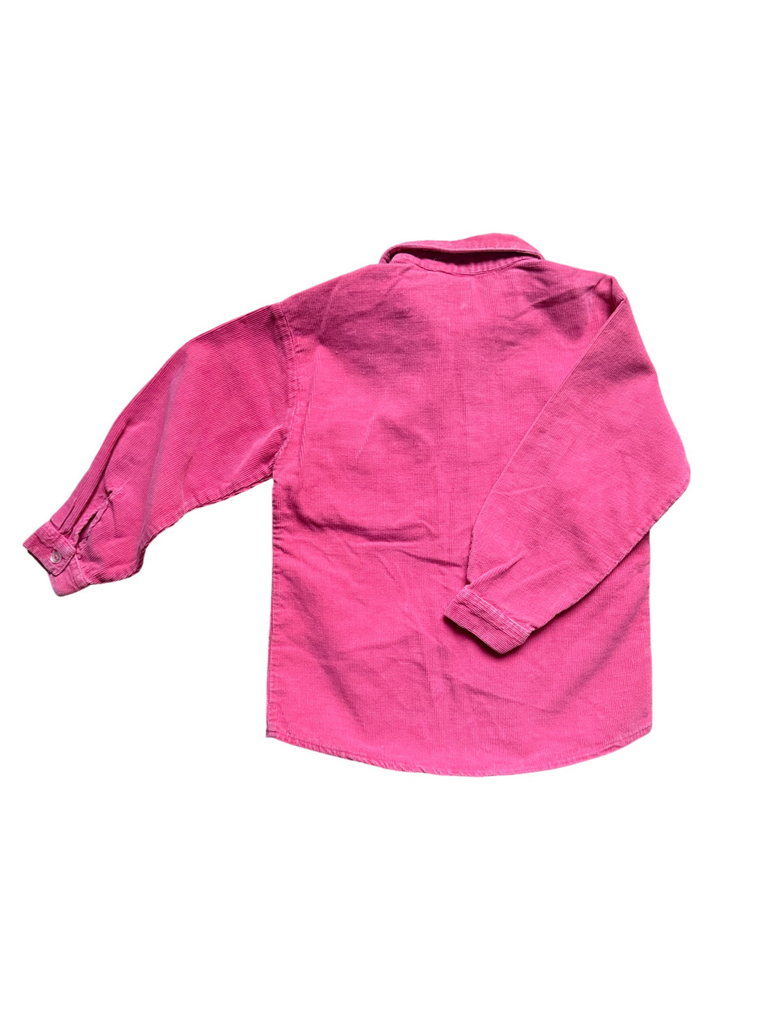 Chemise velours côtelé rose made in France - 4 ans
