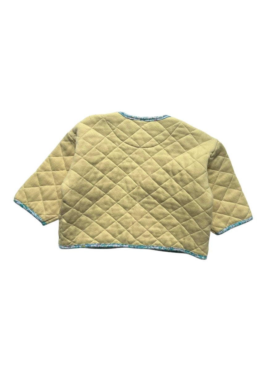 Gilet molletonné jaune - 12/18 mois