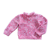 Pull rouge chiné - 6 mois