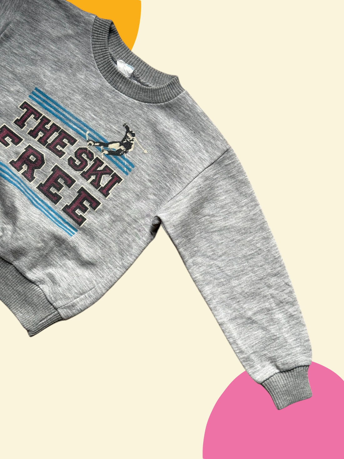 Sweat ski gris- 6 ans