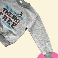 Sweat ski gris- 6 ans