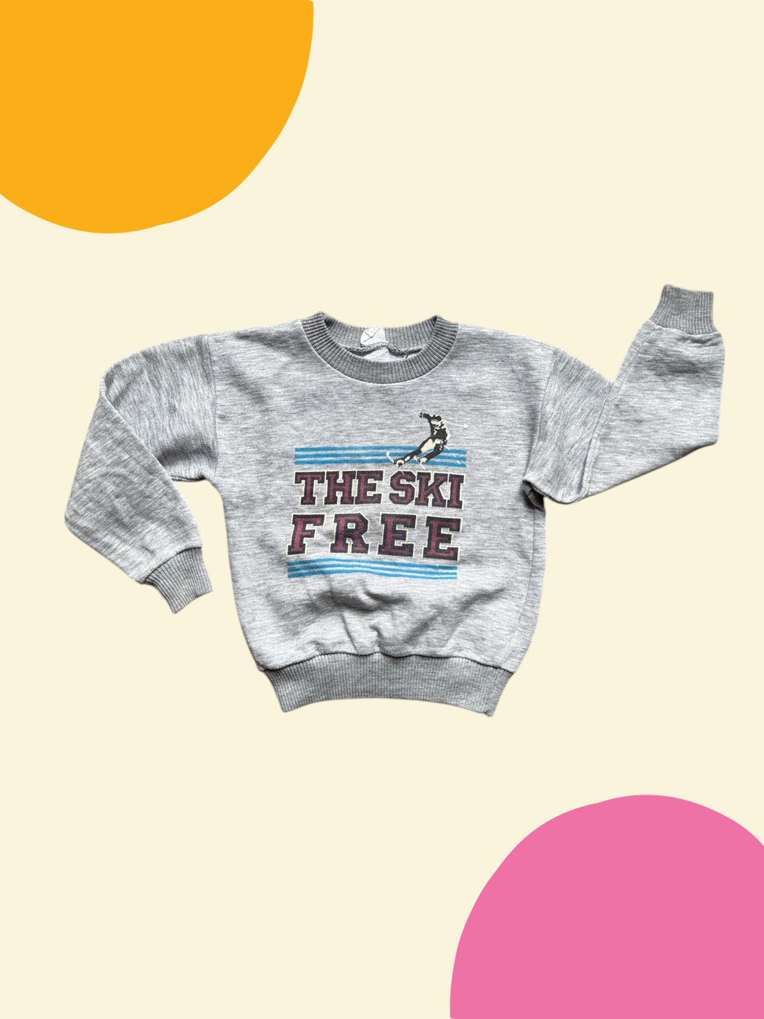Sweat ski gris- 6 ans
