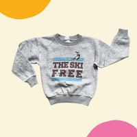 Sweat ski gris- 6 ans
