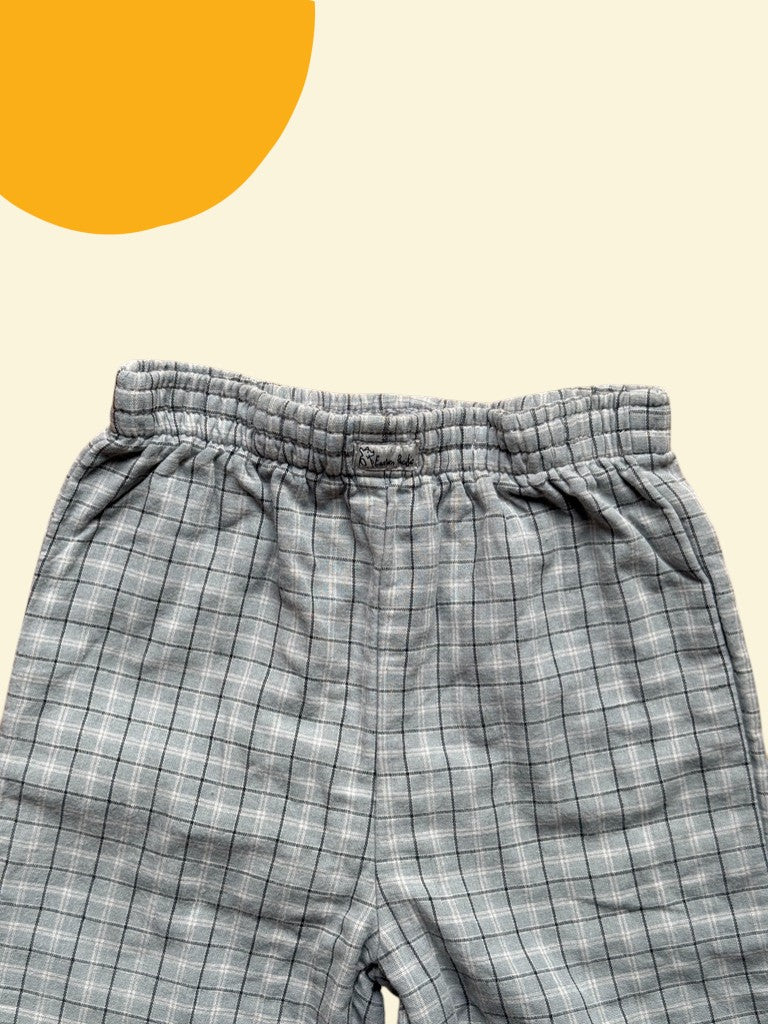 Pantalon carreaux gris - 12/18 mois