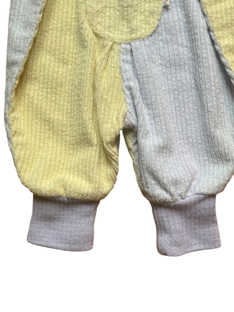 Salopette velours côtelé pastel - 3 mois