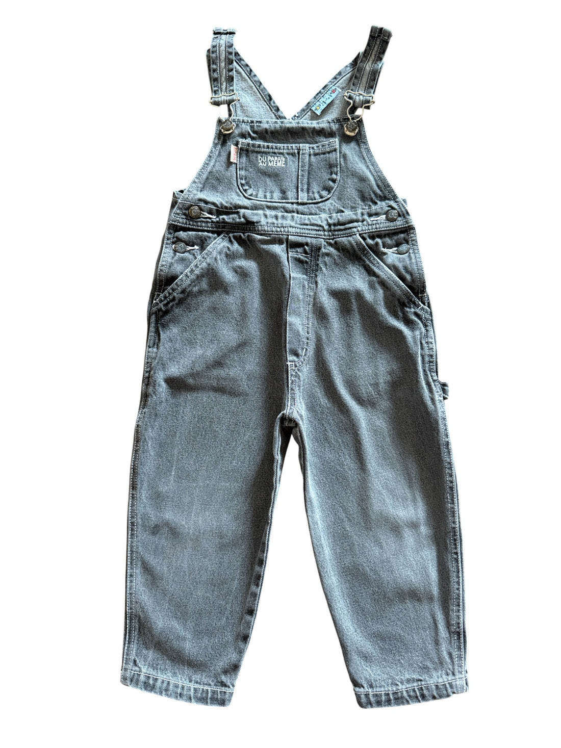 Salopette denim grise - 23 mois