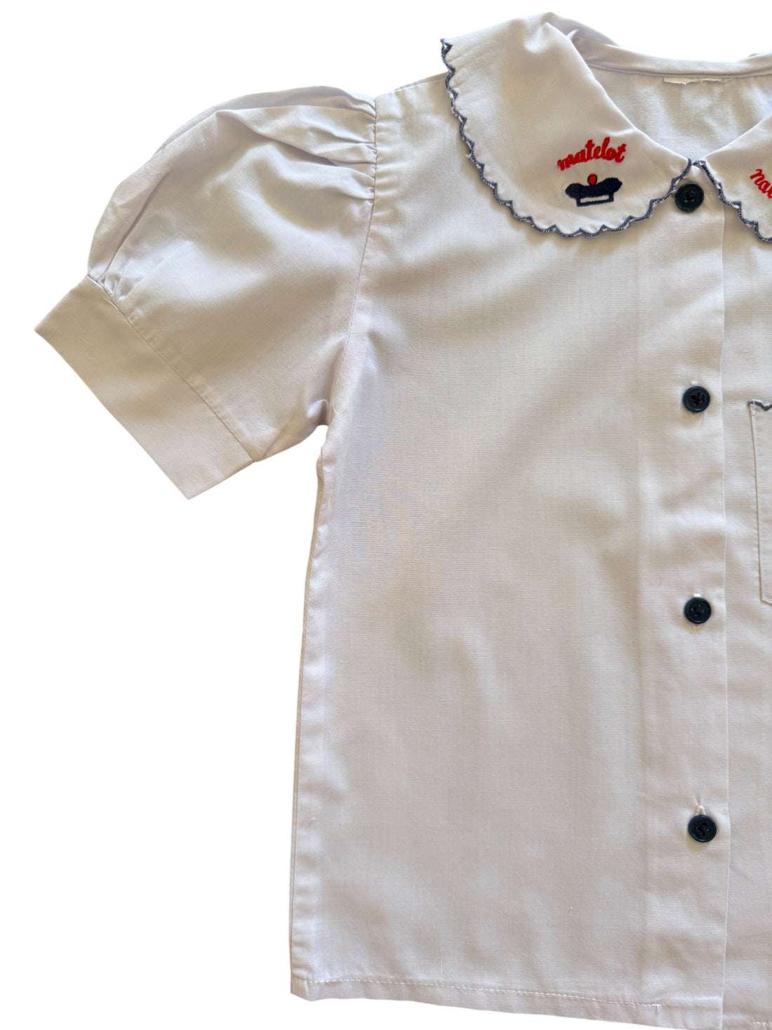 Chemisier brodé matelot - 18 mois