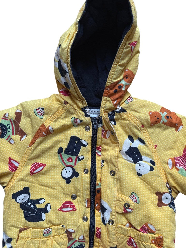 Blouson nounours jaune - 12 mois
