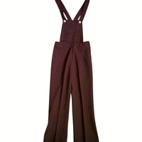 Salopette en maille marron 70's - 7/8 ans