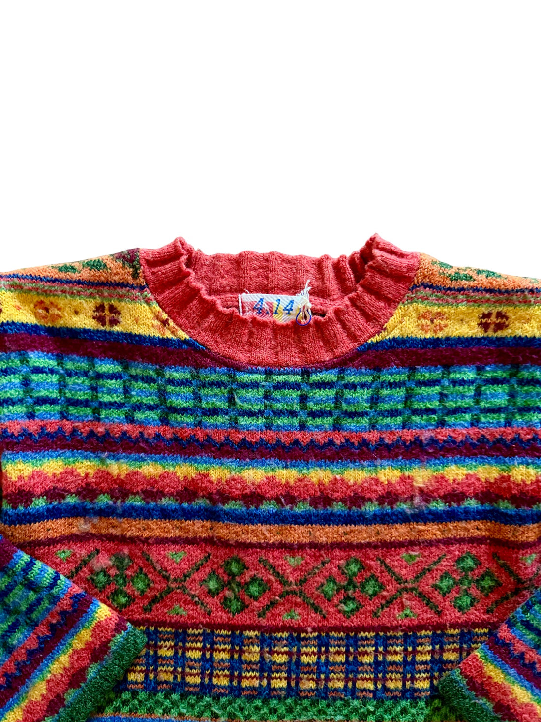 Pull années 90 multicolore - 8 ans