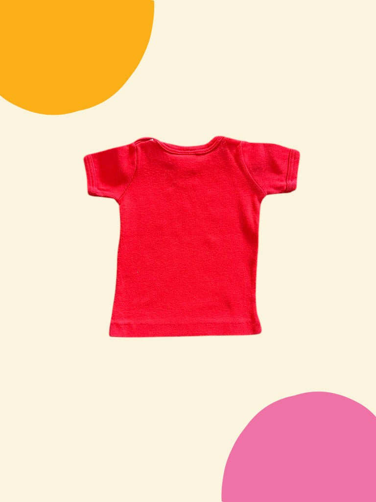 T-shirt Les Rêveurs rouge - 6 mois