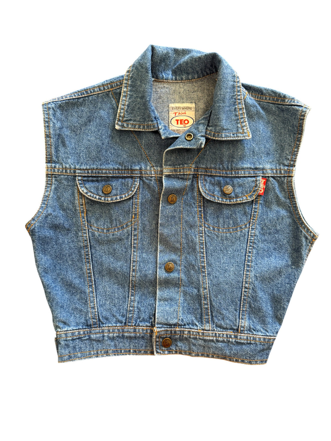 Veste jean sans manches - 6 ans