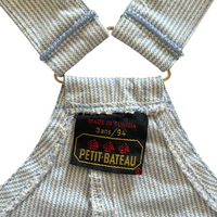 Salopette rayée bleue - 2/3 ans