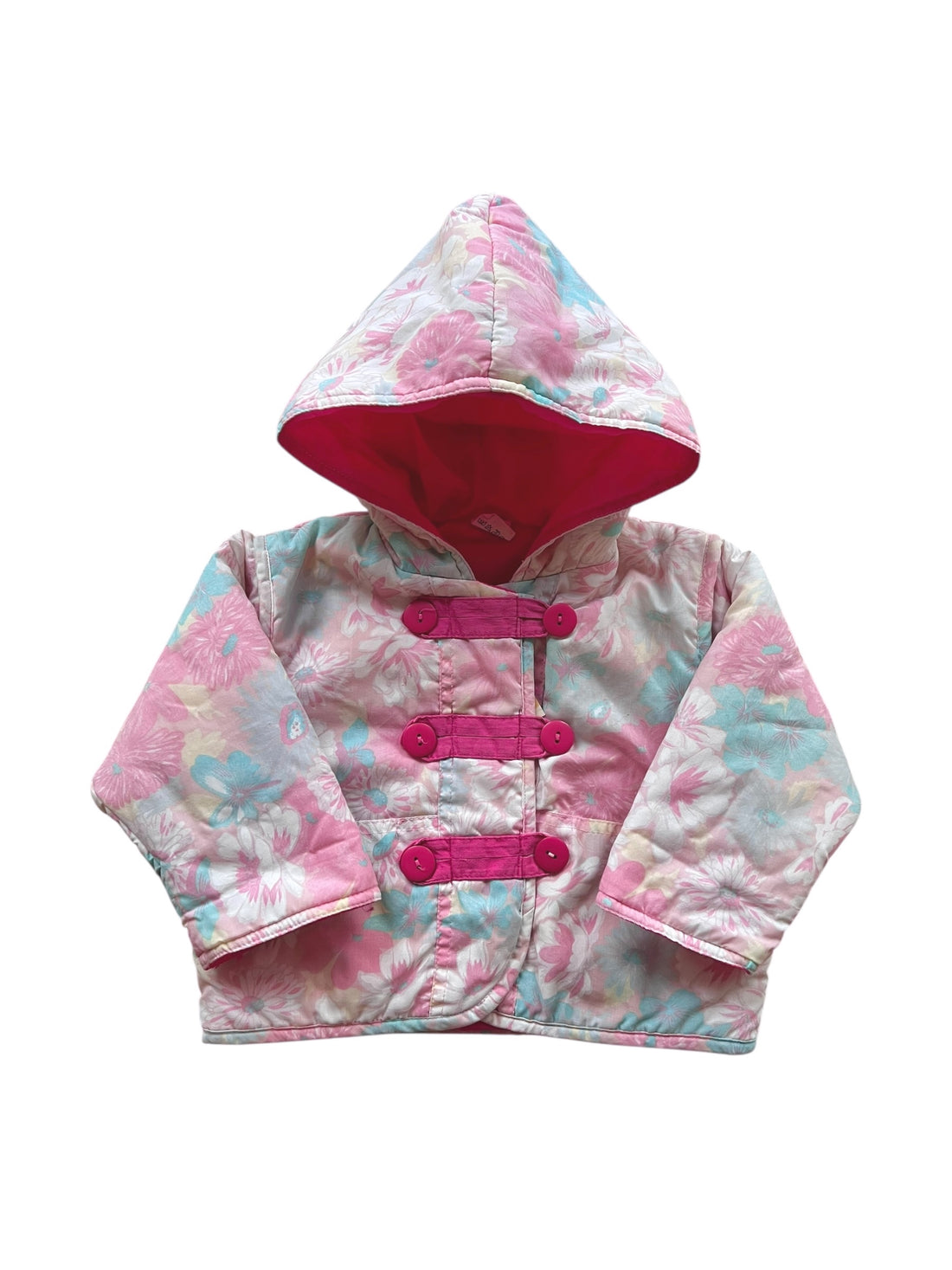 Blouson fleuri pastel - 12/18 mois
