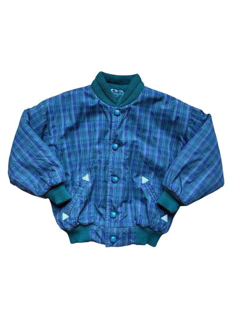 Bomber tartan vert - 8 ans