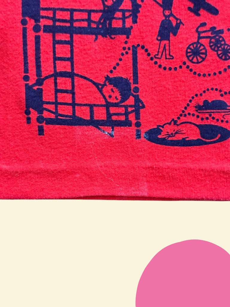 T-shirt Les Rêveurs rouge - 6 mois