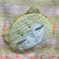 Pull chat orangé - 3 mois