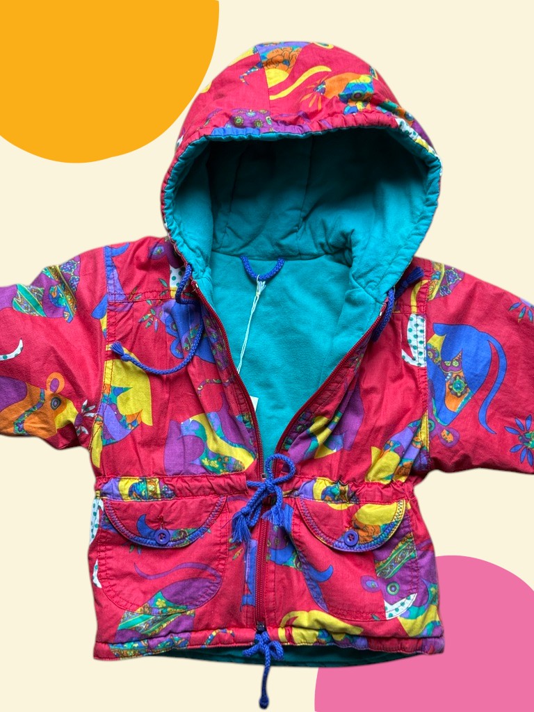 Blouson imprimé rouge - 18/24 mois