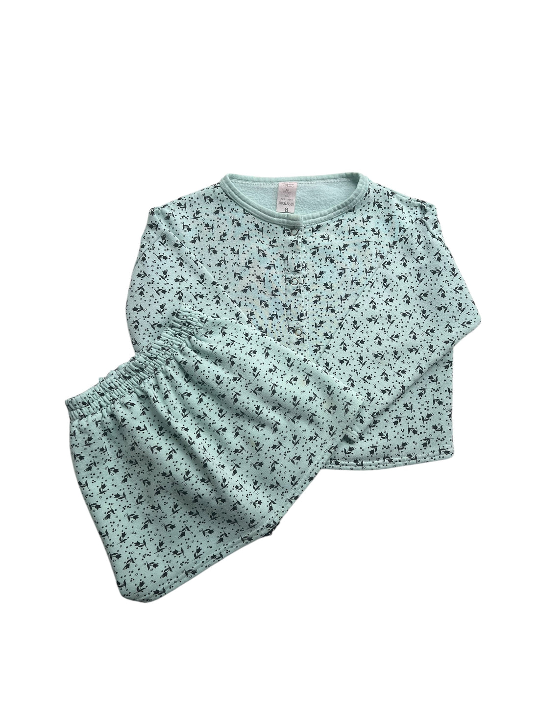 Ensemble gilet + jupe fleuri - 8 ans