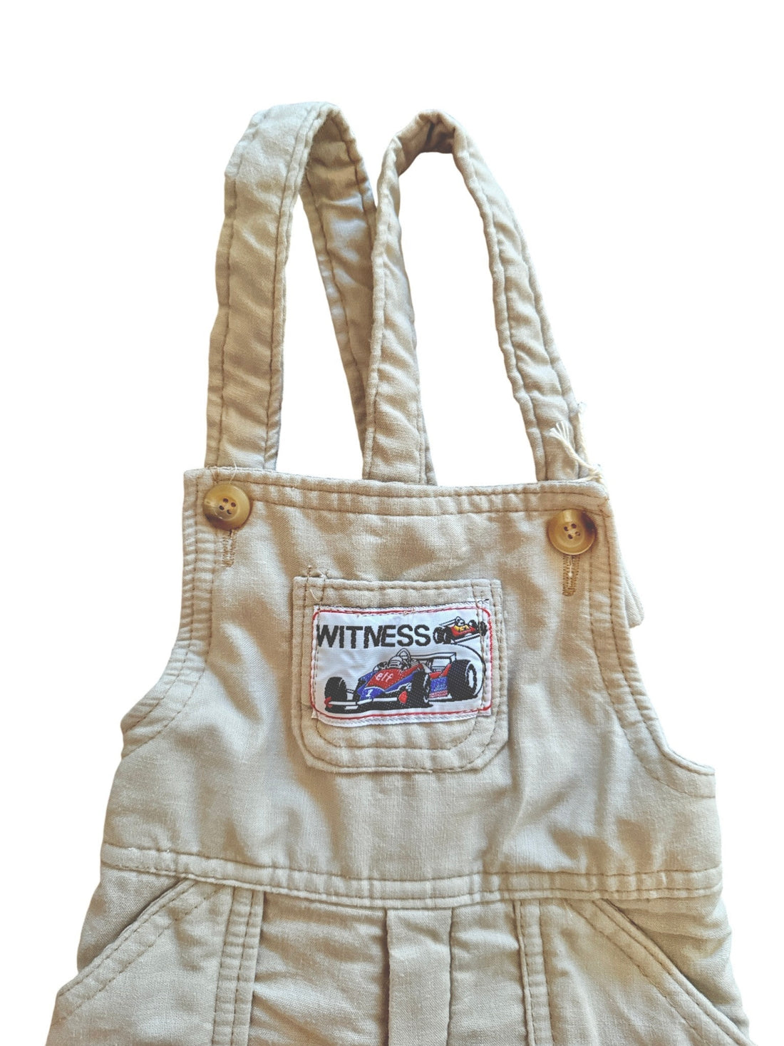 Salopette toile doublée beige - 3 ans