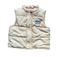 Doudoune sans manches jaune - 6 mois