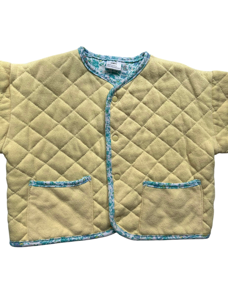 Gilet molletonné jaune - 12/18 mois
