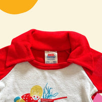 Ensemble court rouge pic-nic - 6 mois