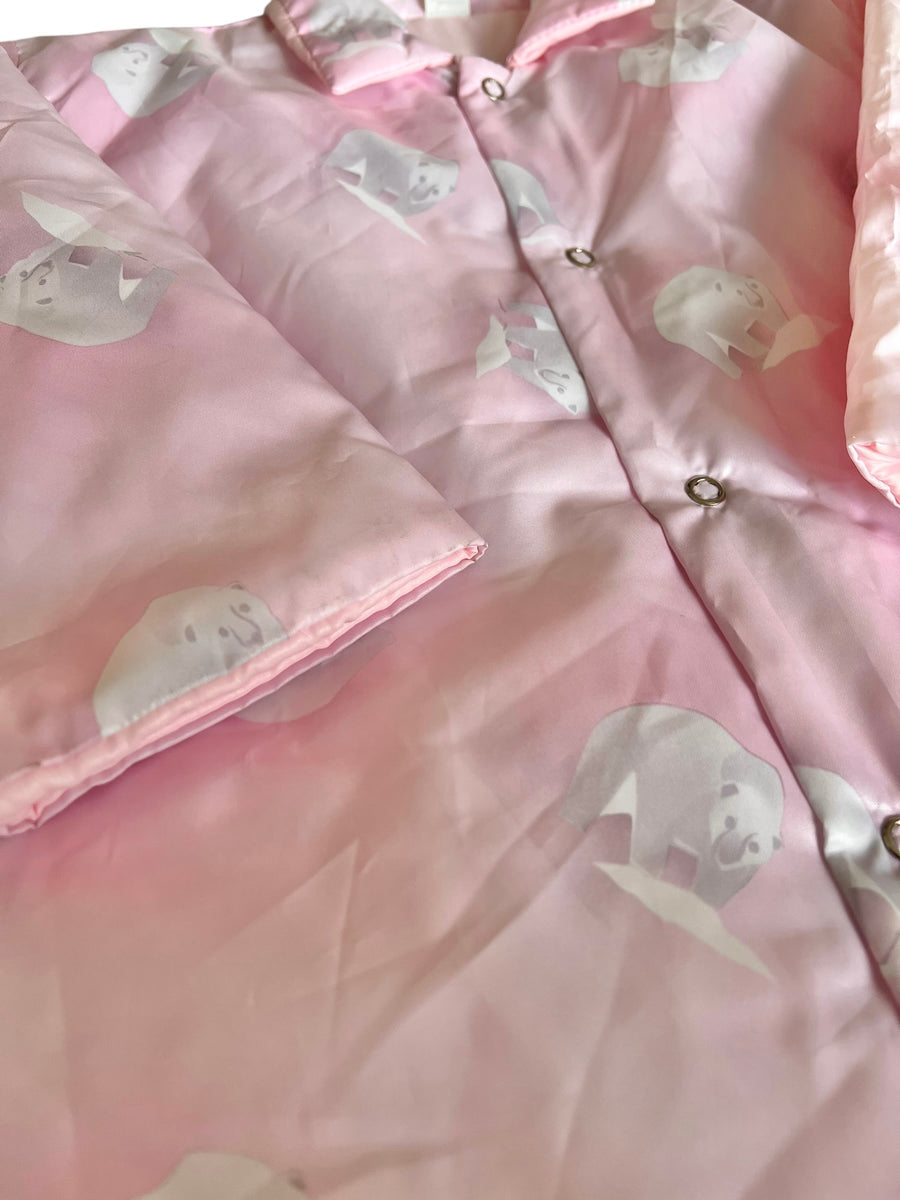 Veste matelassée ours rose - 4 ans