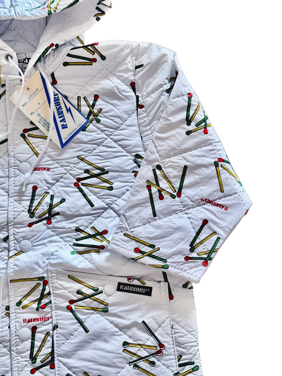 Coupe vent allumettes blanc - 4 ans