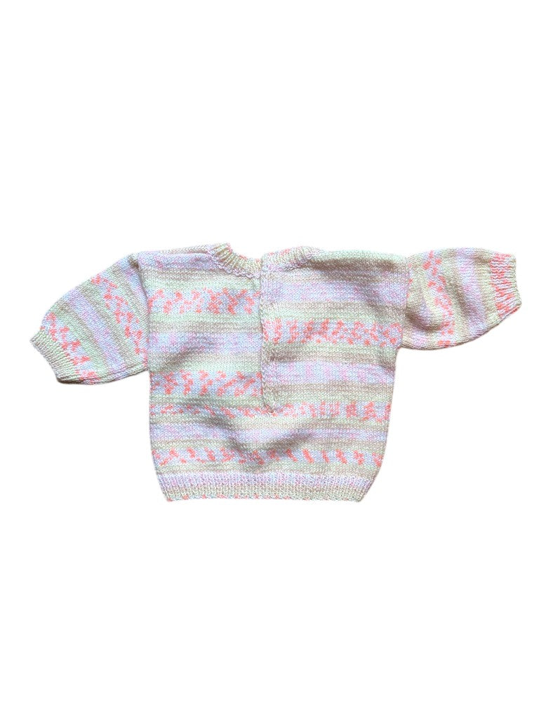 Pull chat orangé - 3 mois