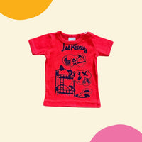 T-shirt Les Rêveurs rouge - 6 mois