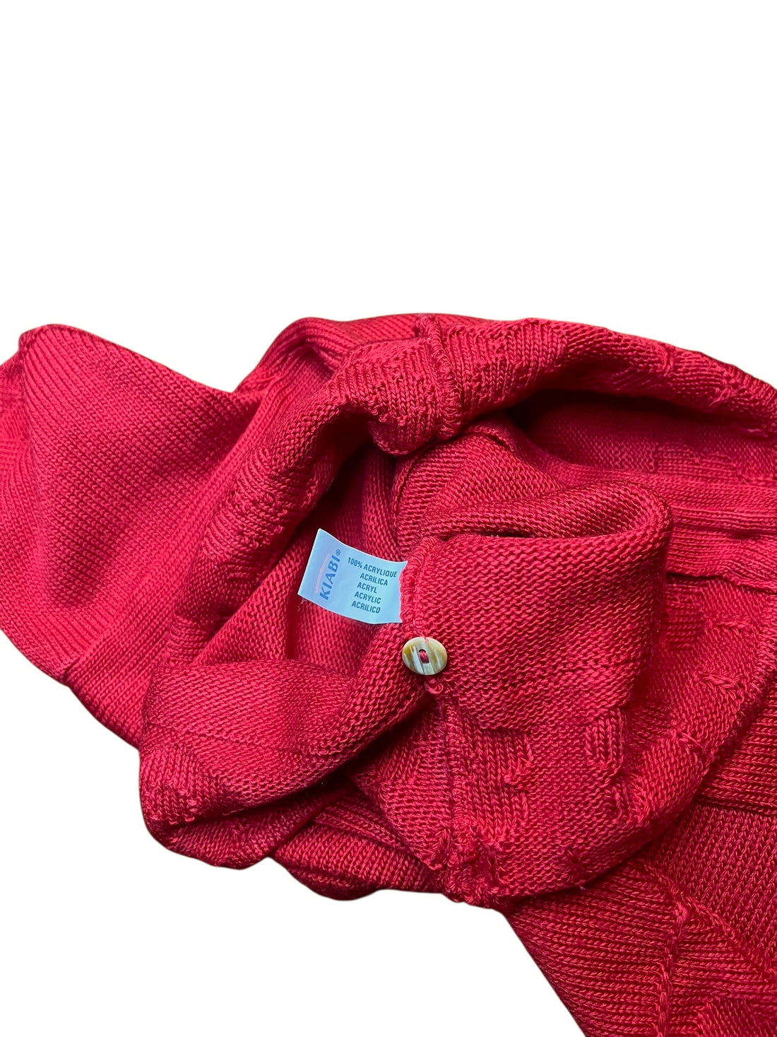 Gilet tricot rouge - 18 mois