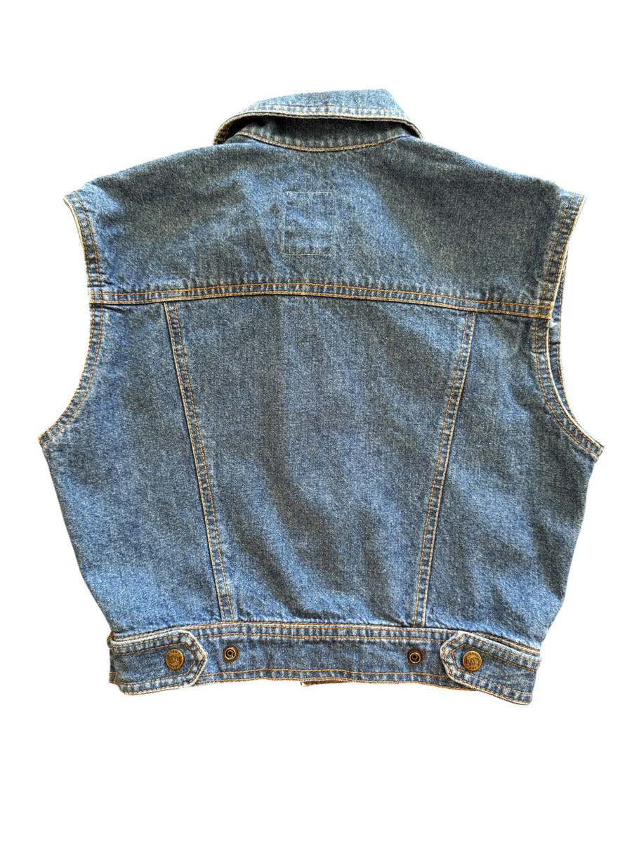 Veste jean sans manches - 6 ans