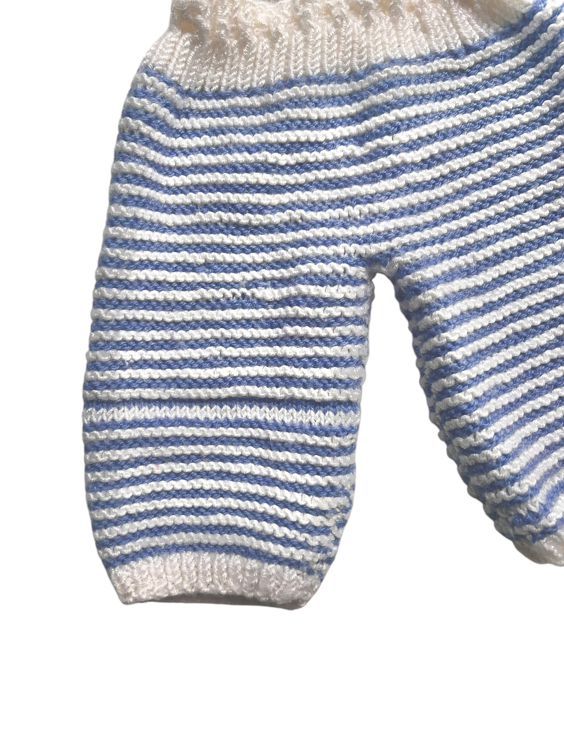 Pantalon tricot marinière - 0/1 mois